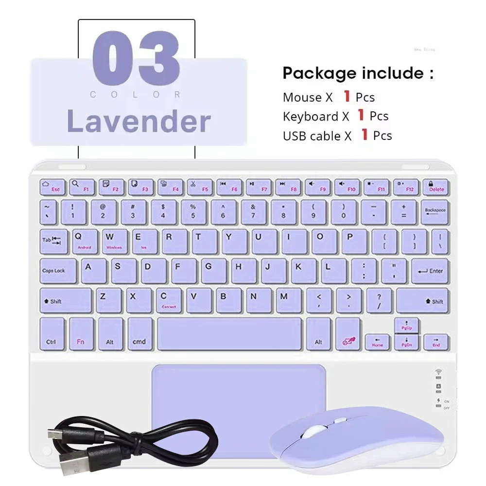 Mini Touch Bluetooth Wireless Keyboard with Built-in Mouse