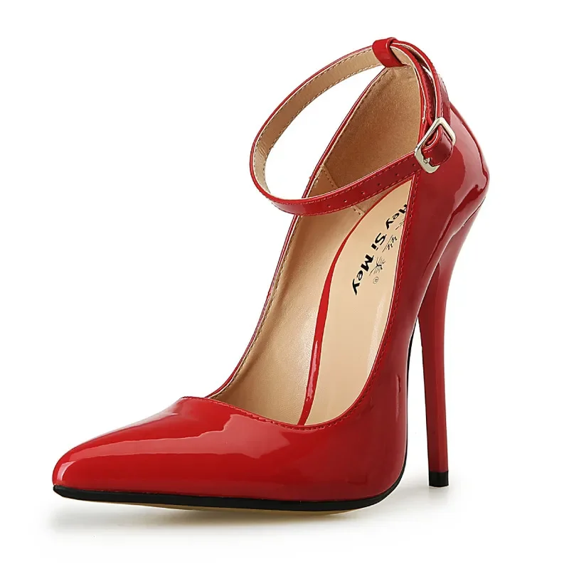 2024 New Spring Autumn Casual Women Pumps Platform Sexy 13CM Thin Heels Pointed Toe patent leather High Heeled Shoes