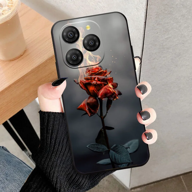 Stylish Printed Soft TPU Protective Phone Case in Silicone Finish