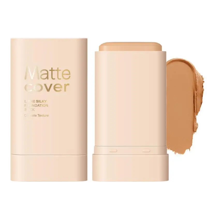 2 In 1 Matte Eraser Foundation Cream Stick Full Coverage Oil-control Face Base Moisturizing Face Waterproof BB Cream Makeup