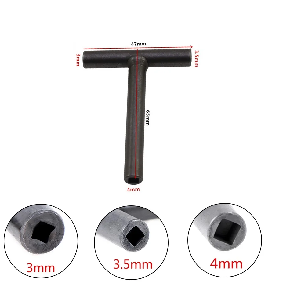 T Type Wrench 3/3.5/4mm Valve Screw Clearance Adjusting Spanner Square Hexagon Tools Ferramentas Herramientas Multimeter