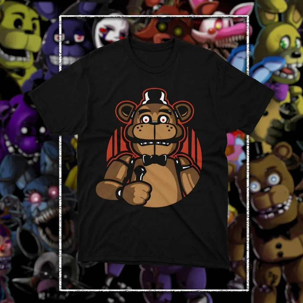 Vintage Inspired Five Nights at Freddy's Graphic T-Shirt - Unisex Crew Neck Cotton Tee