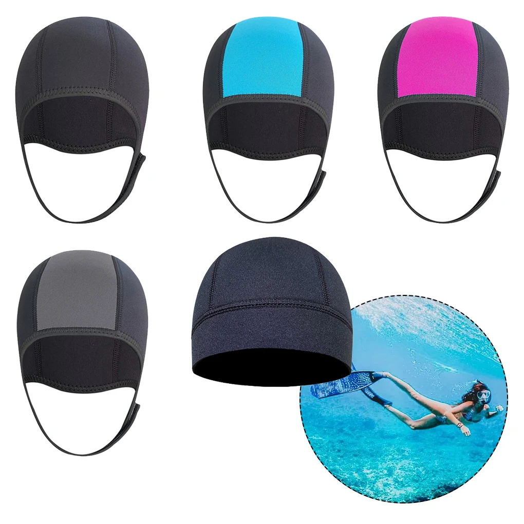 Flexible And Durable Neoprene Diving Hat For All-Day Use Swimwear Equipment For Man Women Winter Swimming Protect Hats