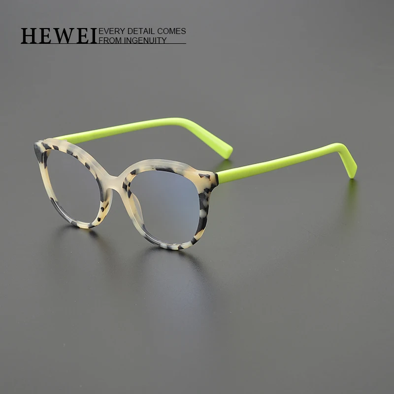 

Niche retro cat-eye acetate glasses frame Optical prescription reading eyeglasses High quality men's and women's myopia eyewear