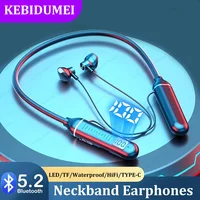 Bluetooth 5.2 Earphones Wireless Headsets Support TF Card Play HiFi Stereo Headphones LED Waterproof Earbuds Long Standby Time 1