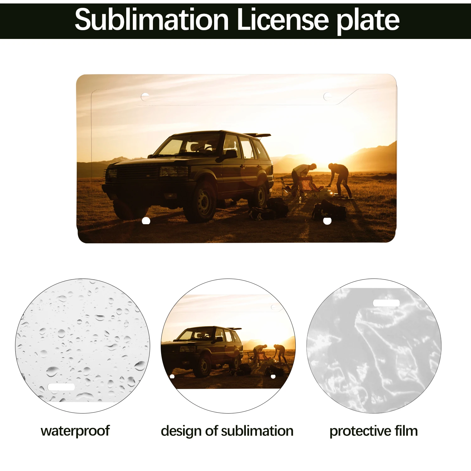 Plate Blanks License Sublimation License Plate Frame Blanks Automotive Metal Aluminium Bracket Sublimation Car Tags
