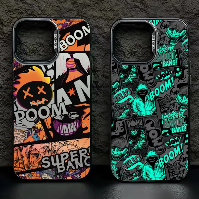 Blackened Clown Style Shockproof Phone Case with Bumper Protection