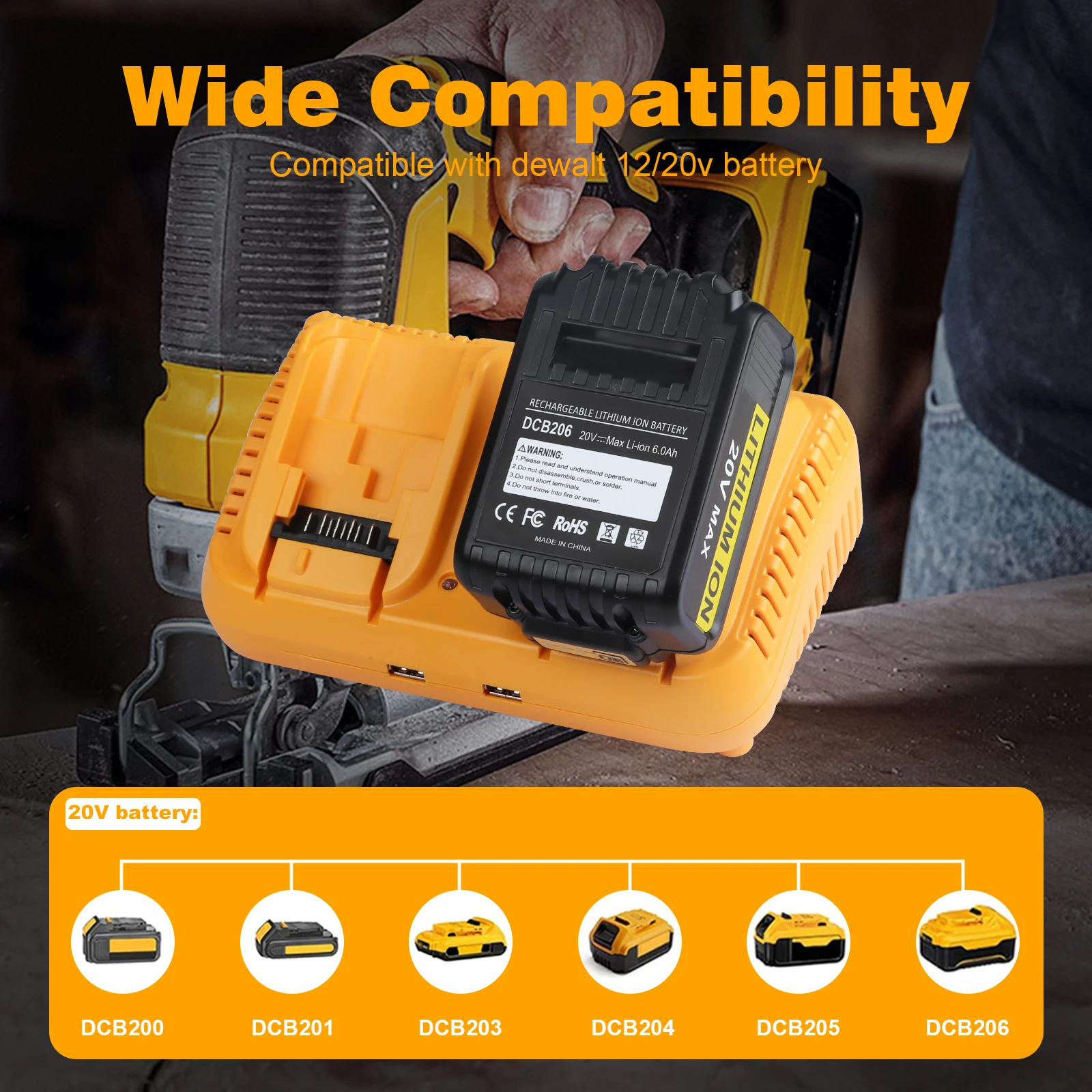 DCB102 3A 듀얼 고속 충전기 Dewalt DCB203 DCB204 DCB200 DCB107 DCB115 EU/US/AU/UK 플러그 10.8V 12V 14.4V 리튬 배터리용