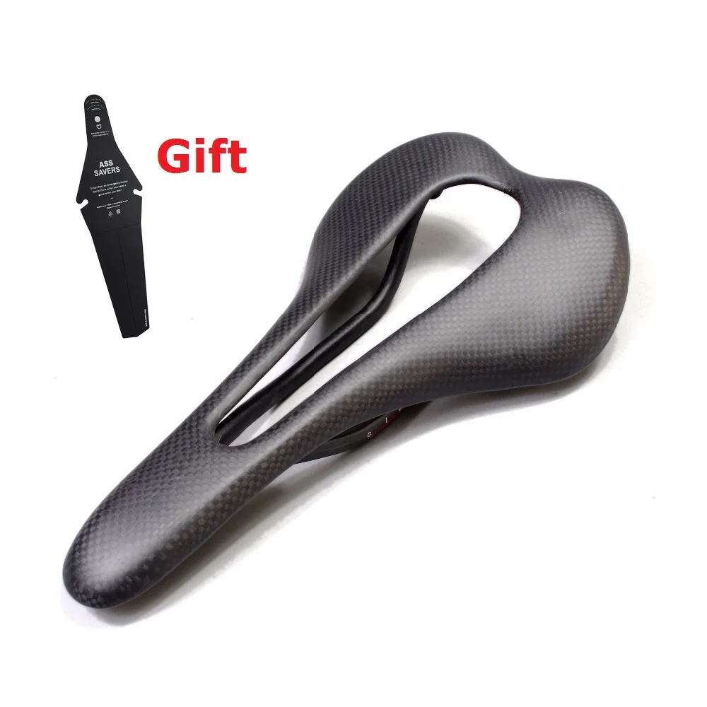 

Big Hollowed Bicycle Carbon Saddle, Lightweight Carbon Fiber, Road Bike Saddles, MTB Bow Seat, 3K Matte Texture, Carbon Plate