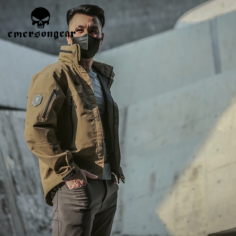 Emersongear Tactical Assault Suit Jacket Blue Lable Brambles Combat Coat Set Warmth Windproof Outdoor Cycling Hiking Camping