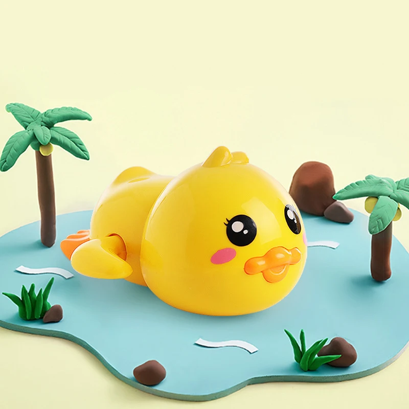 Baby Bath Toys Kids Swimming Clockwork Dolls Play Water Fun Bathing Cute Funny Children Bathroom Shower Bathtub Animals Toy 6