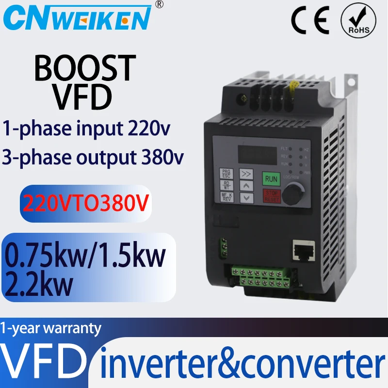 Buy SELEC 415 V AC 3 Phase (In Out) 5.5 KW / 7.5 HP VFD, FD300 3 075 C - Foto 6
