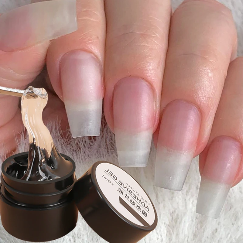 

1pcs Solid Extension Nail Gel Self-Adehesive Fake Nails Glue ClearJelly Sticky Nail Art Rhinestones Gel Manicure Glue 10ml