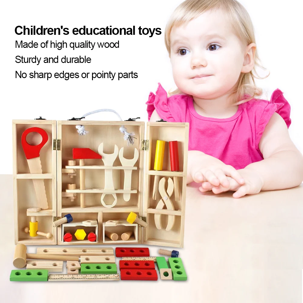 Kids Wooden Toolbox