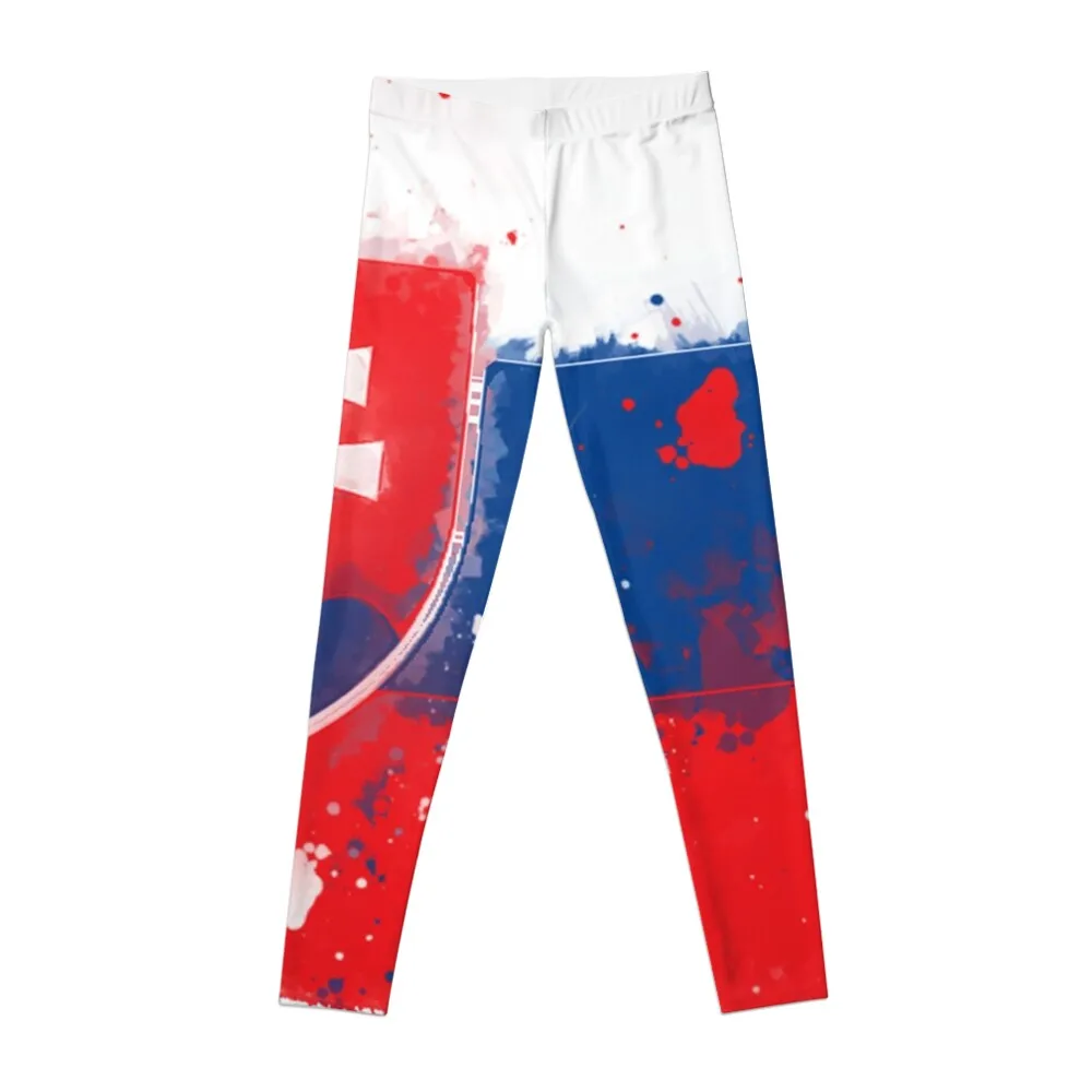 

Slovakia Grunge Flag Leggings Golf wear jogging pants Womens Leggings