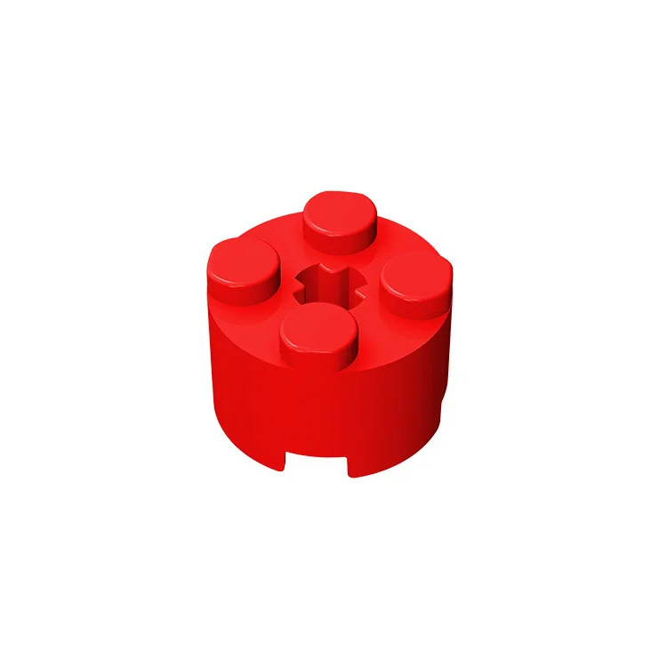 10 Stück Puzzle-Teile 6143 2x2 Rund mit Achsloch Bausteine 3941 Plattensteine Lernspielzeug Geschenke – Detail 11
