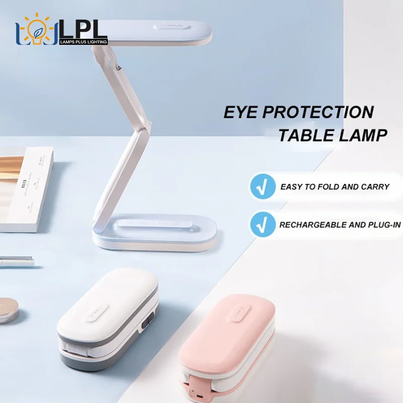 

Plug-in Desk Lamp New Portable Folding Lamp USB Rechargeable Folding Energy Saving Rechargeable LED Reading Light