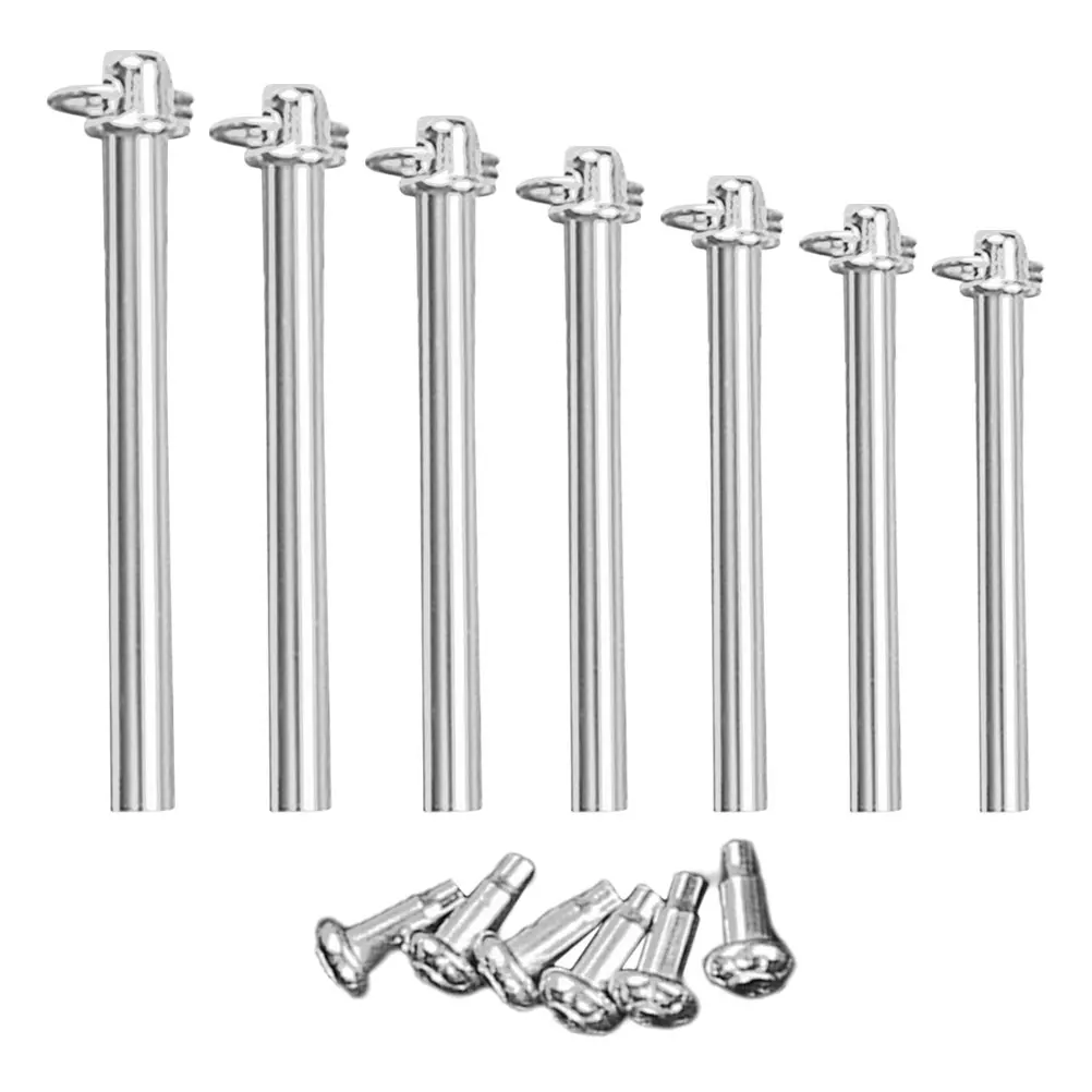 7 Set Metal Rivets Fan Accessories Folding Fan Shaft Fasteners Repair Kit Handheld Solid Shaft Replacement Decorative Fans