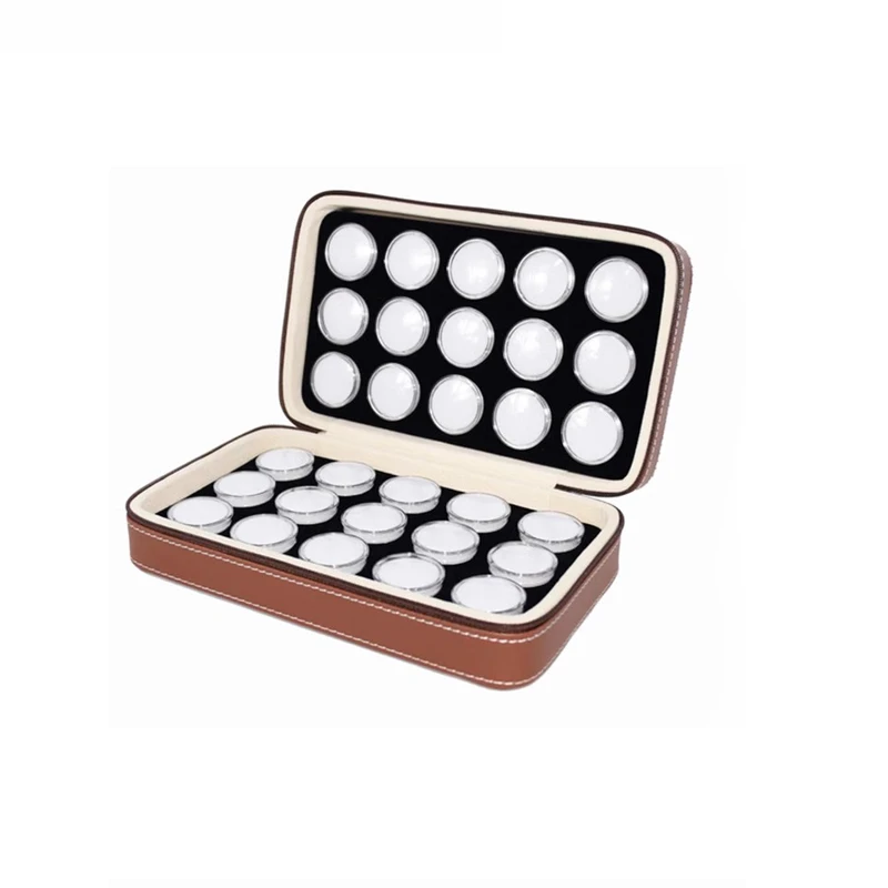 Transparent Gemstone Gem Jar Display Box Loose Diamond Jewelry Storage Carrying Case Nail Gem Stones Holder Organizer Container