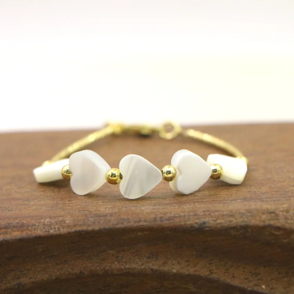 Natural Stone Bead Bracelet for Girls - High Quality Lobster Clasp Jewelry Gift