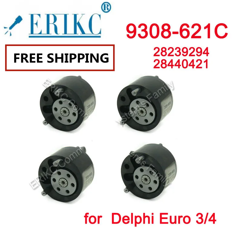 

ERIKC 4 шт. 9308-621C 28239294 28440421 оригинальный регулирующий клапан с черным покрытием Klep 9308Z621C 28538389 9308 621C EUO 3/4 EJBR05101D