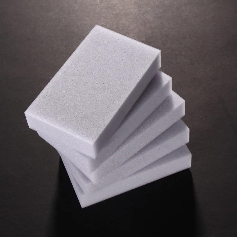 100pcs Melamine Sponge Eraser Multi-functional Sponge Cleaner Eraser Reusable Washable Lightweight Portable for Dish Car Office