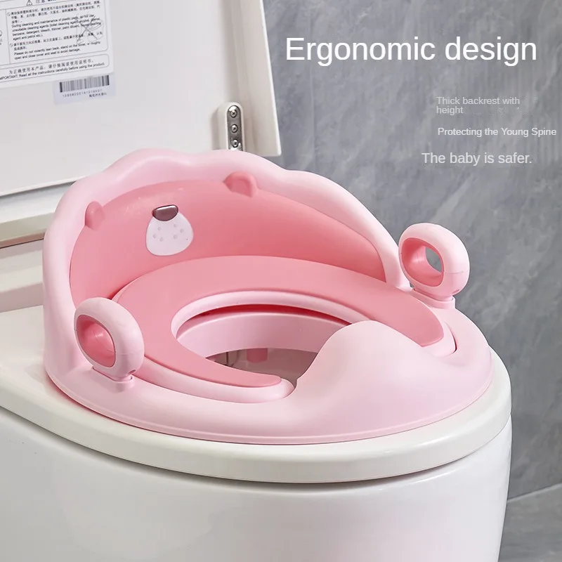 Children's Toilet Portable Male and Female Toilet Seat Baby Growth Toilet Seat Toddler Auxiliary Toilet Seat Cushion 2