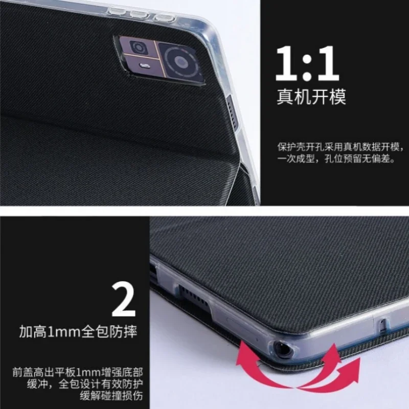 Premium Slim Flip Cover with Auto Sleep/Wake and Soft TPU Back
