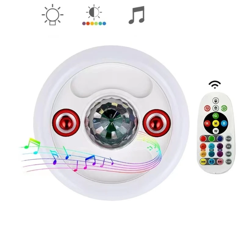 E27 Ceiling Lamp Speaker Dimmable Color Changing Ceiling Lamp Bedroom wall ceiling speaker,led ceiling lamp