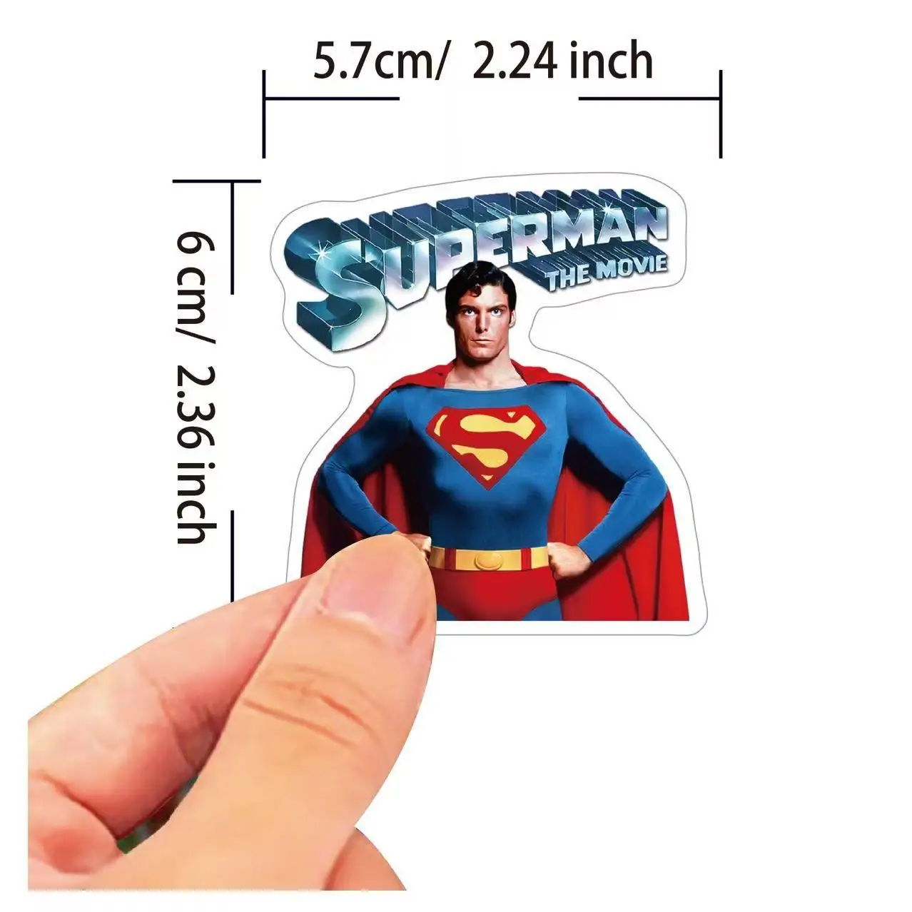 50 قطعة من ملصقات سوبرمان وباتمان - فينيل مقاوم لل...