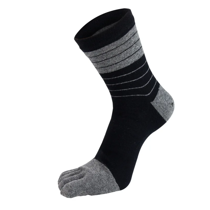 Five Finger Socks for Man Combed Breathable Colorful Cotton Sweat Deodorant Antibacterial Fashion Sport Socks