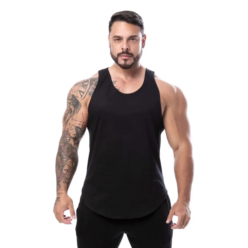 

Sports vest mesh breathable crewneck running I-beam quick-dry gym t-shirt sleeveless top gym clothing
