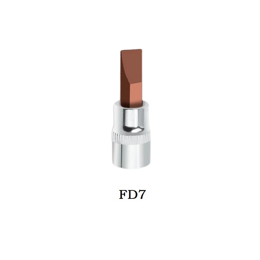 1pc FD Slotted Screwdriver Bits 1/4 Inch Shank Drive Socket Head Flat Head Slotted Tip bit socket set impact screwdriver bit holders torx star screwdriver bit