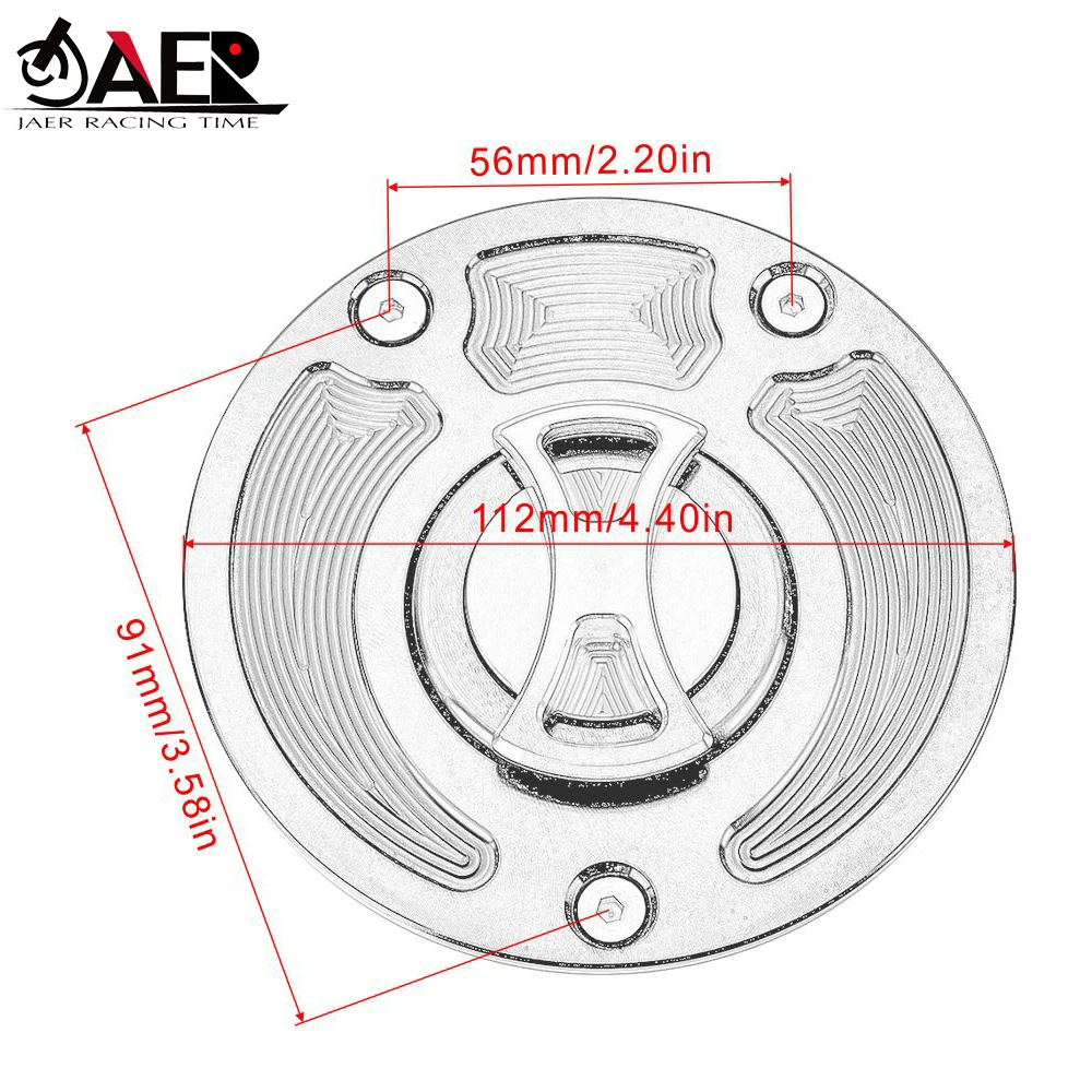 Quick Release Fuel Gas Tank Cap Cover for Kawasaki Z650 Z750S