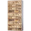 Portable Shoe Rack Organizer for Closet Entryway, Stackable Sneaker Storage Shoe Cabinet with Magnetic Clear Door 1
