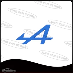 Alpine A Metal Emblem Car Steering Wheel Badge Sticker Decal - Premium Automobile Accessory (C)