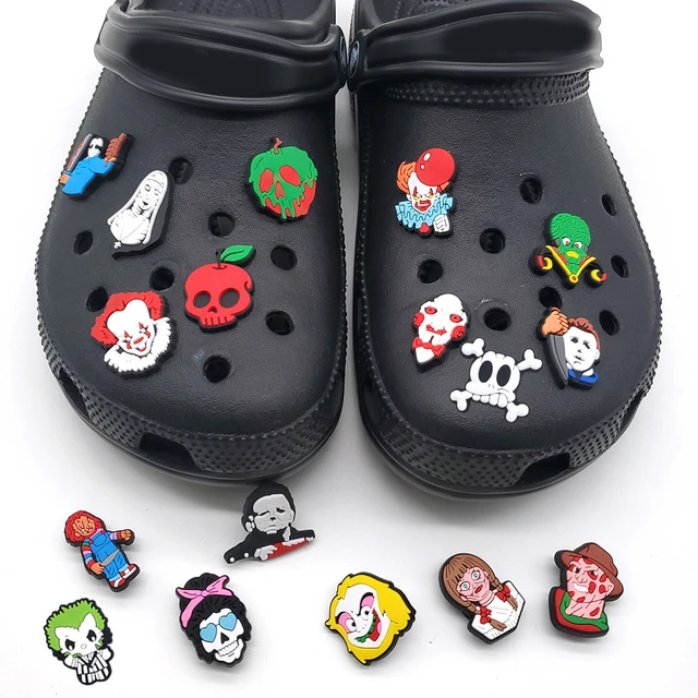 New jibz shoe charms halloween theme croc Pin PVC sandals Decorate