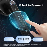 MOES Tuya Bluetooth Smart Fingerprint Door Handle Lock Electronic Password APP Remote Unlock Hotel Apartment Office Rental House - Image 3