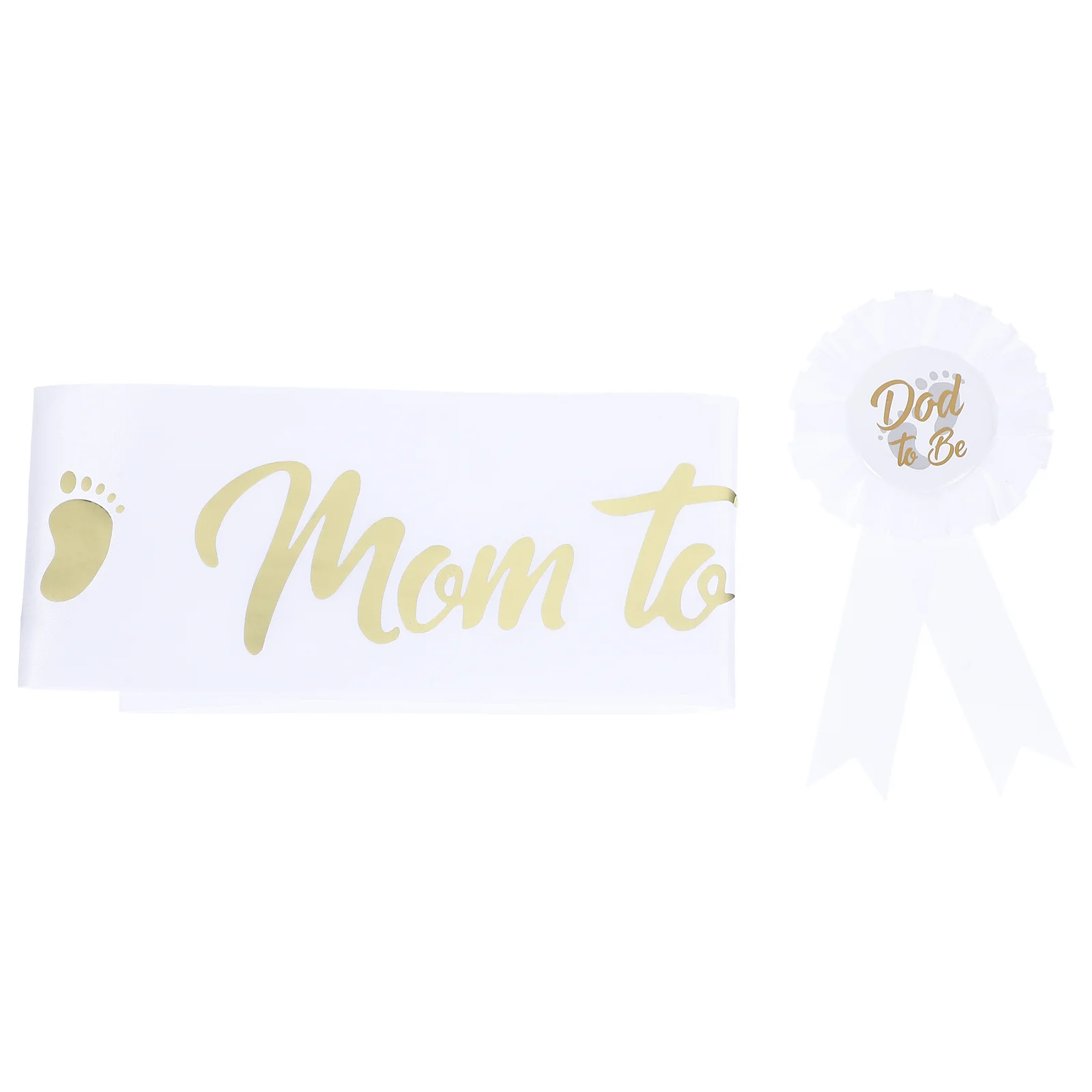 

Gift Party Strap Badge Baby Shower Decorations Dad to Be Pin Shoulder Sash for Mom Mother