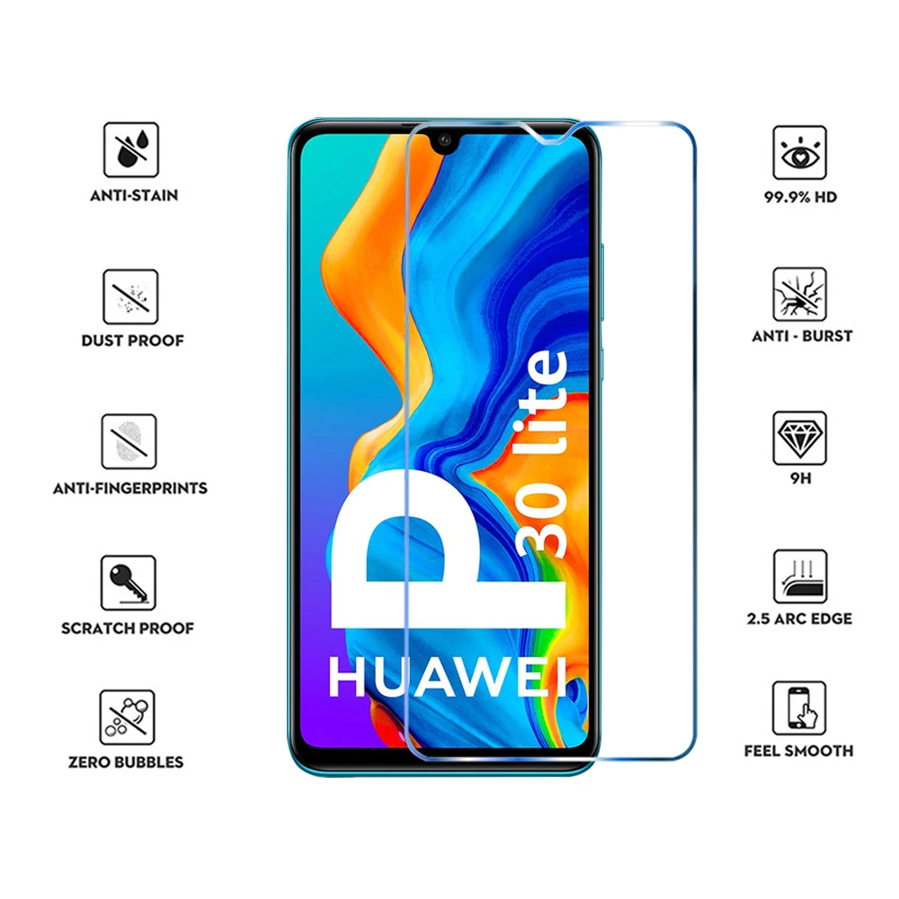 Universal 6-in-1 Clear Tempered Glass Screen Protector with 9H Hardness