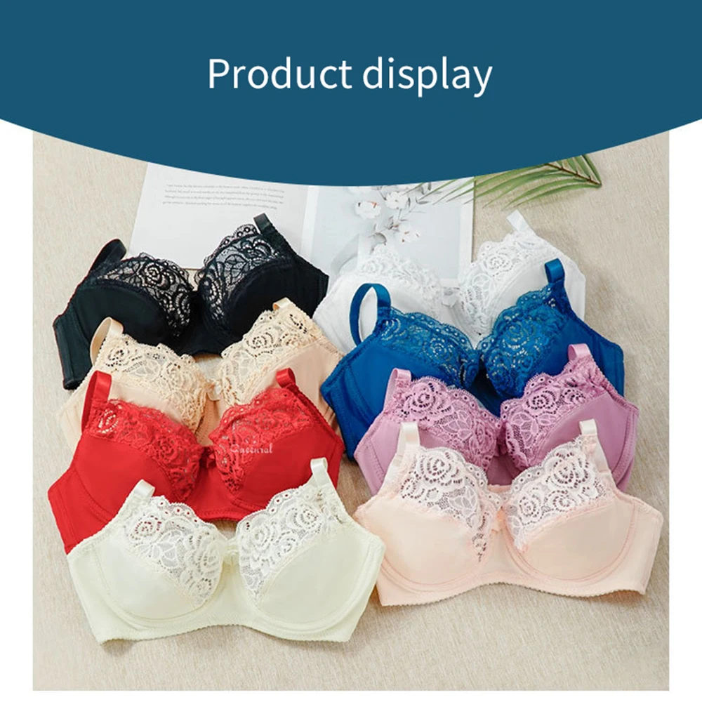 Women's Ultra-Thin Transparent Sexy Lace Bra Big Chest Underwear Panties  Set Bra for Breast Shaping Small-Large Size - AliExpress