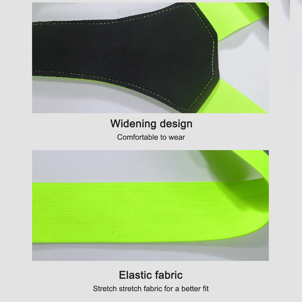 LED Running Cycling Safety Vest USB Rechargeable Reflective Glowing Reflector Straps High Visibility Warning Lights Elastic Band