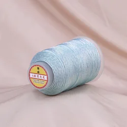 Gradient Color Metallic Thread for DIY Jewelry and Tassel Crafting, 6 - Strand, 0.4mm, 230 Meters (Color 3)