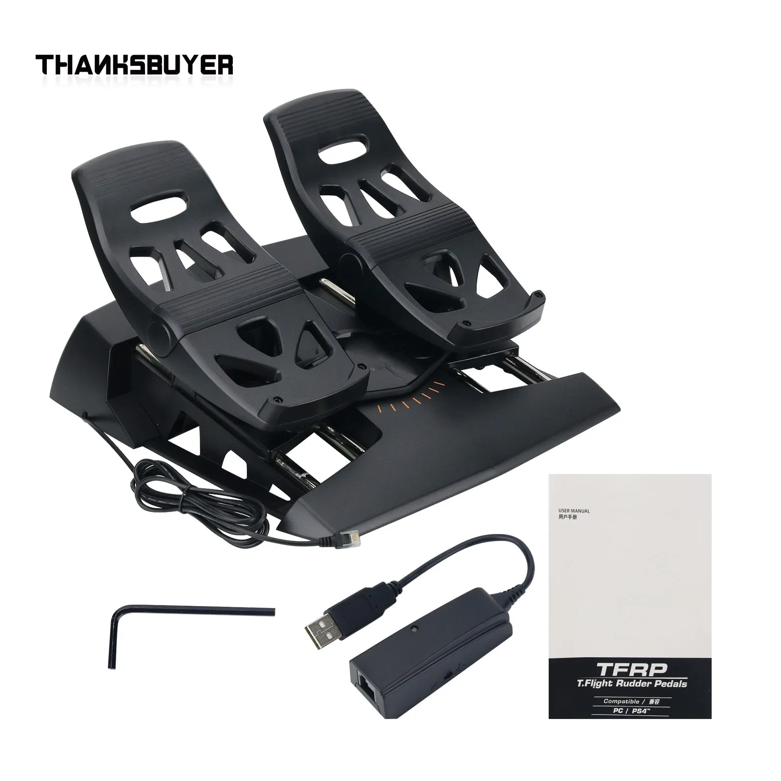Original TFRP Flight Rudder Pedals Flight SIM Rudder Pedals