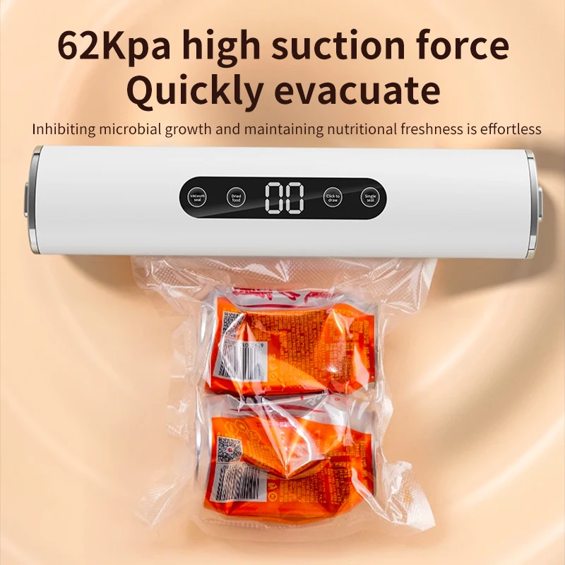 Professional Vacuum for Food Kitchen Sealing Cuisine Packaging Plastic Bag