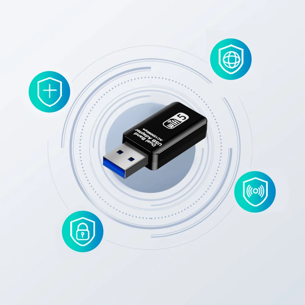 ADAPTATEUR WIFI USB Sans Fil Pour PC : 1300 Mbps, Installation Sans  Contrôleur, EUR 27,90 - PicClick FR