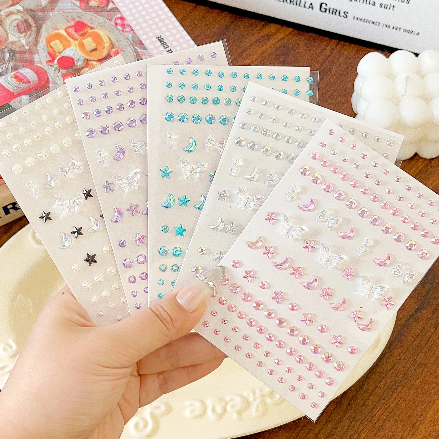 Acrylic 3D Butterfly Fake Tattoos Stickers for Party Makeup