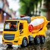 Large Simulation Engineering Mixer Truck Model Inertia Transporter Concrete Cement Truck Light Music Children Toys Gift 1