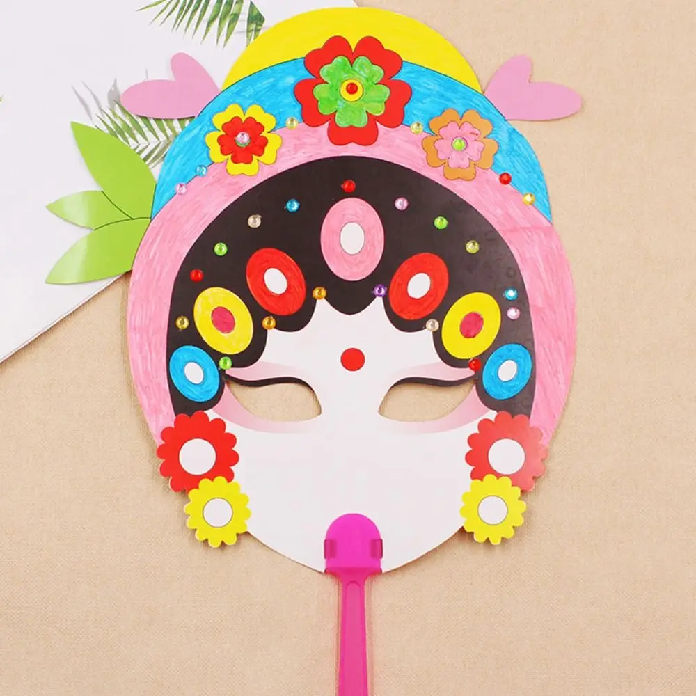 Beijing Opera Mask Paper Beijing Opera Mask Chinese Style Handmade Handmade Diy Material Package Paper Diy Material Package