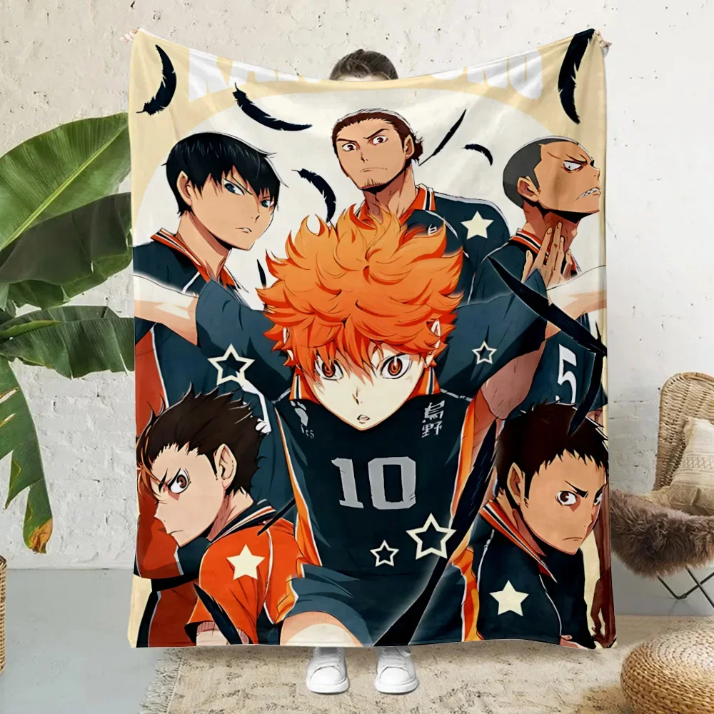 Hot Anime Comics Cute Haikyu Printed Blanket Picnic Blankets Warm Blanket Soft and Comfortable Blanket Home Travel Birthday Gift 4